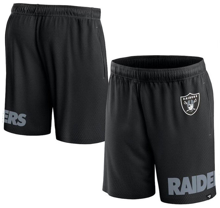 Men's Las Vegas Raiders Black Shorts Men's Las Vegas Raiders Black Shorts